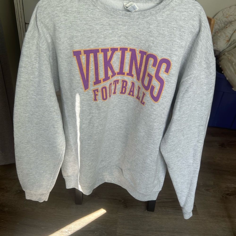 Vikings Football Gray Sweatshirt
